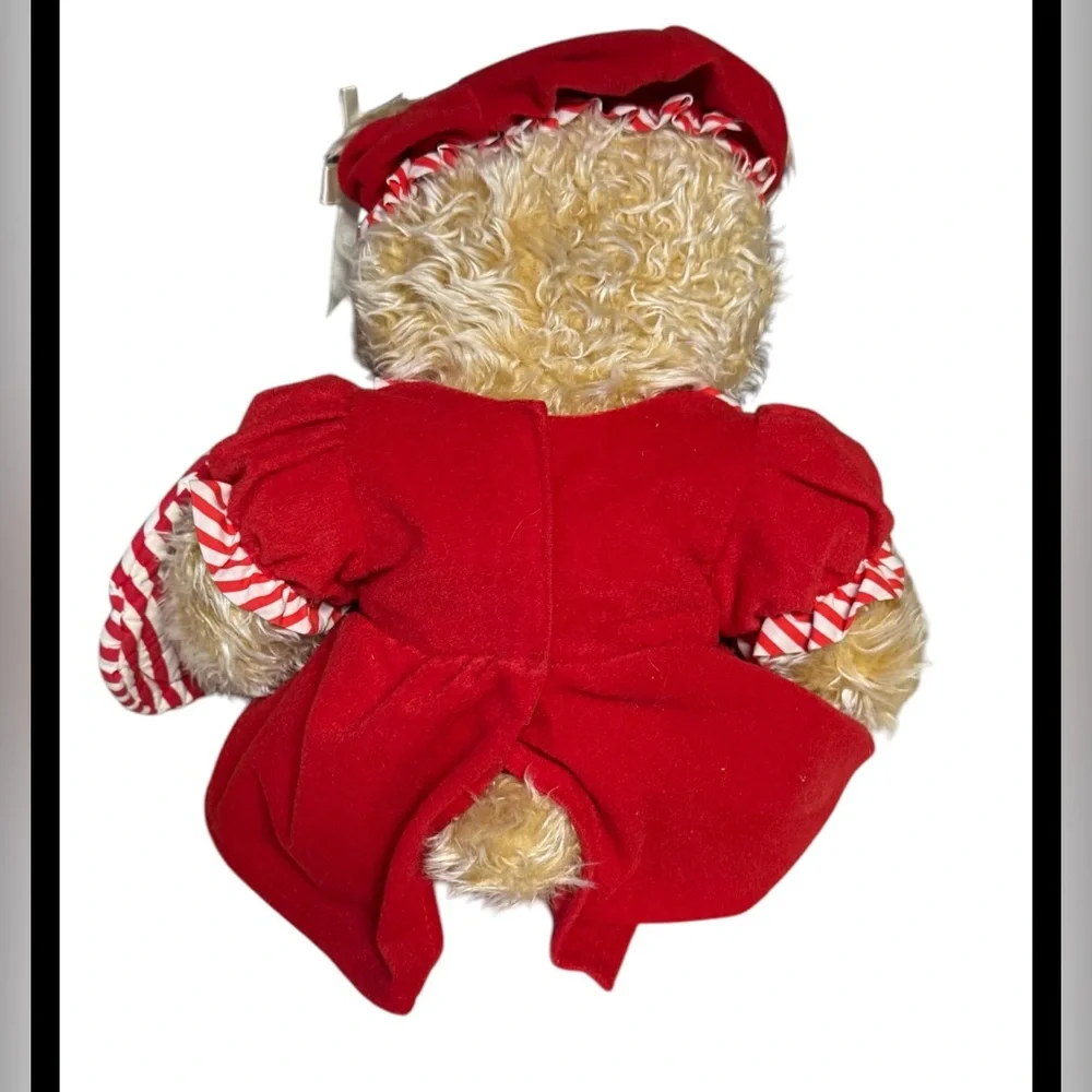 Build A Bear Mrs Santa Claus w Dress Apron Hat Shoes And Panties Red BAB EUC